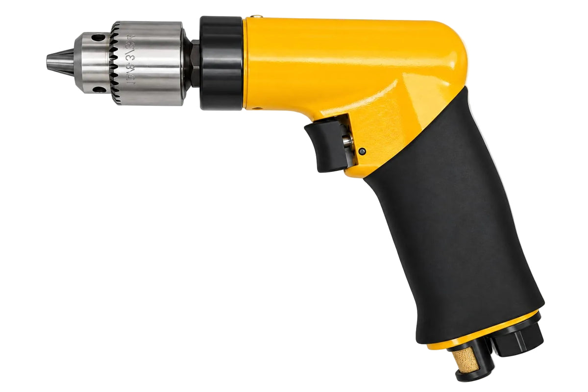 Pistol Grip Air Drill Keyed Chuck