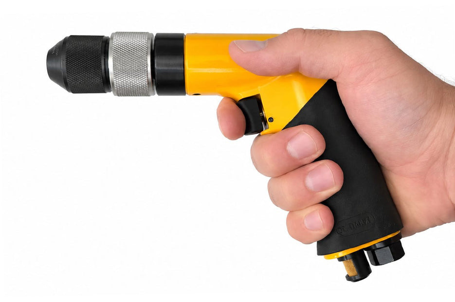 Pistol Grip Air Drill Keyless Chuck